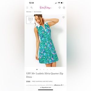 Lilly Pulitzer Blue and Pink Mini Dress